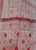 Kota Doria Dupatta in Abstract Block Print